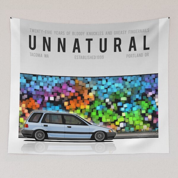 Item preview, Unnatural Car Club PNW: Blue Wagon EE designed and sold by The Last Lugnut.