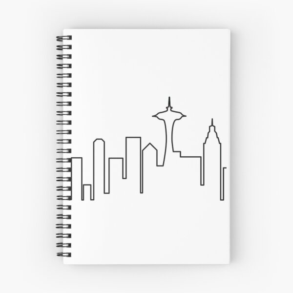 Item preview, Seattle skyline - black designed and sold by Inkspression.