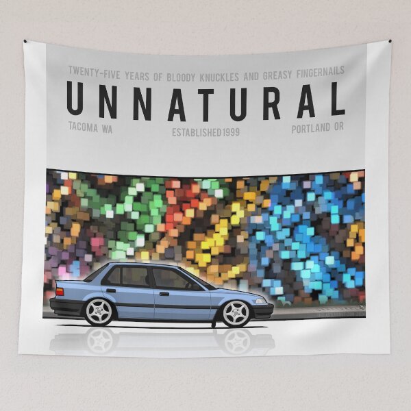 Item preview, Unnatural Car Club PNW: Superior Blue Sedan ED designed and sold by The Last Lugnut.