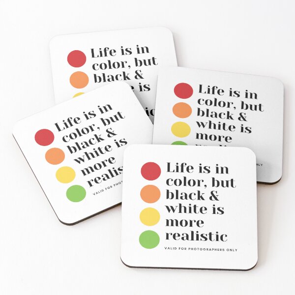 Item preview, Life is in color, but black & white is more realistic designed and sold by LuckyCreative.