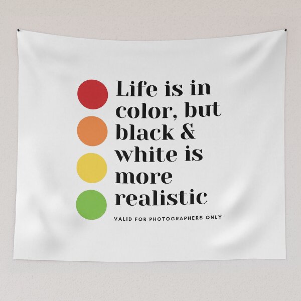Item preview, Life is in color, but black & white is more realistic designed and sold by LuckyCreative.