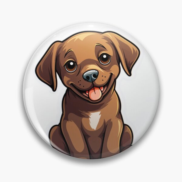Artikelvorschau, Cocoa Charm - Cartoon Brown Labrador Delight entworfen und verkauft von PureGlee.