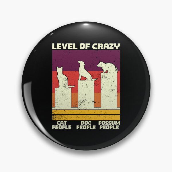 Item preview, Level Of Crazy Possum Tee Retro Funny Possum designed and sold by teeshop87.