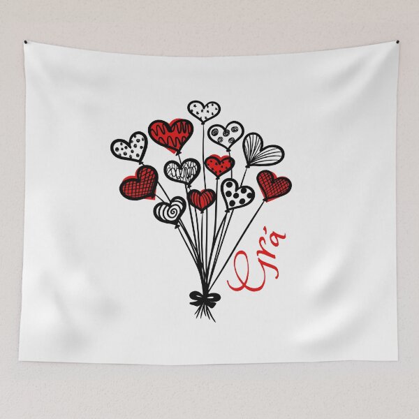 Item preview, Grá Love Irish Language Gift Idea for Valentines Day with Red Heart balloons - as Gaeilge designed and sold by IrishQuirk2021.