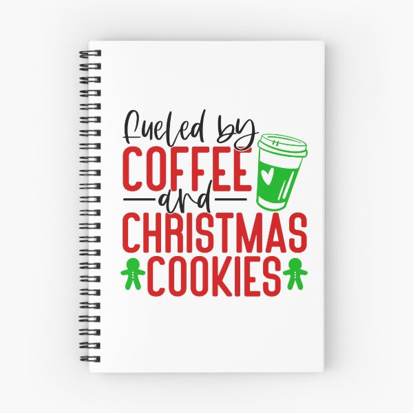 Item preview, Fueled by coffee and Christmas cookies designed and sold by DesignCosmos.