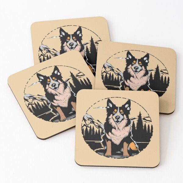 Item preview, Australian Shepherd Dog as a Colored Emblem designed and sold by AD-Digital-Art.