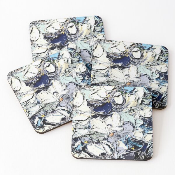 Item preview, Part of  oil painting "Blue flowers" by Marina Daniluka, edited pattern designed and sold by MariDaniArt.