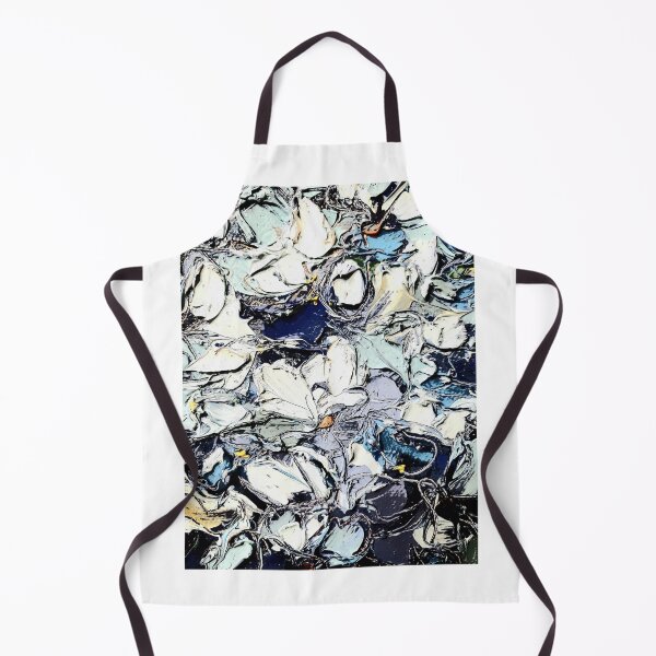 Item preview, Part of  oil painting "Blue flowers" by Marina Daniluka, edited pattern designed and sold by MariDaniArt.