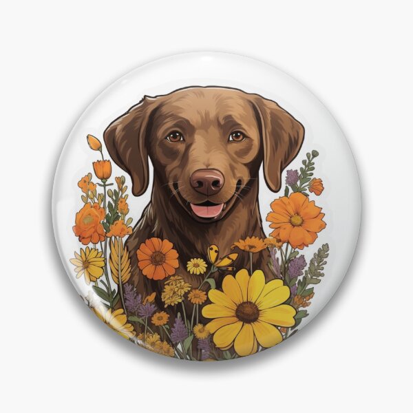 Artikelvorschau, Leader of the Pack - Cartoon Brown Labrador Portrait entworfen und verkauft von PureGlee.