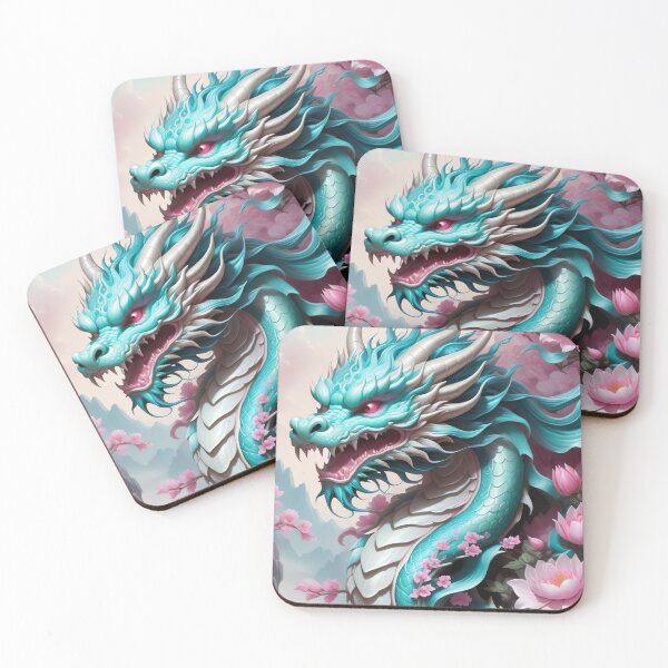 Artikelvorschau, Chinese Dragon in Cherry Blossoms entworfen und verkauft von Chiaki-Kayo.