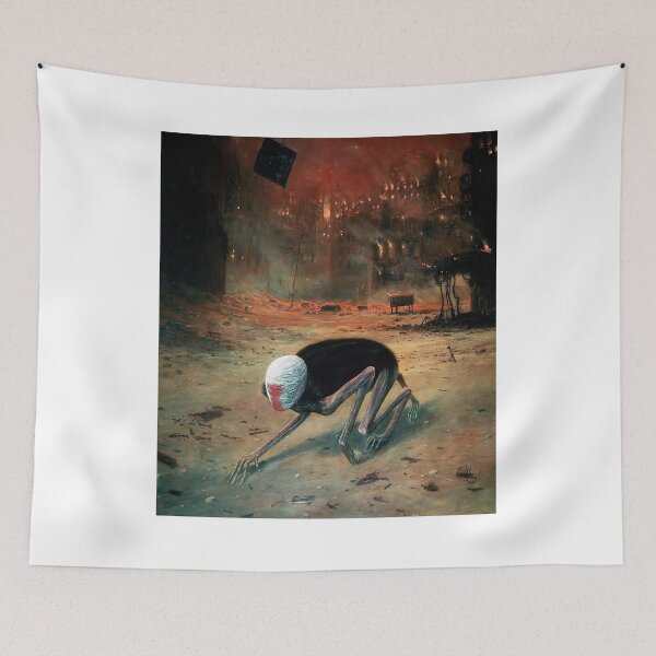 Item preview, Zdzislaw Beksinski Painting, nightmare art by Zdzislaw Beksinski, surrealism by Zdzislaw Beksinski  designed and sold by Amy-Hamilton.