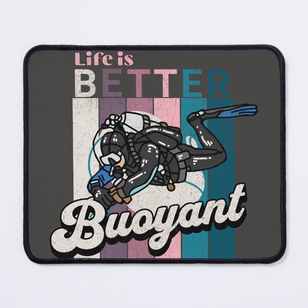Item preview,  Life is Better Buoyant Vacation Break Scuba Diving Message Distressed designed and sold by RainbowGuacamol.