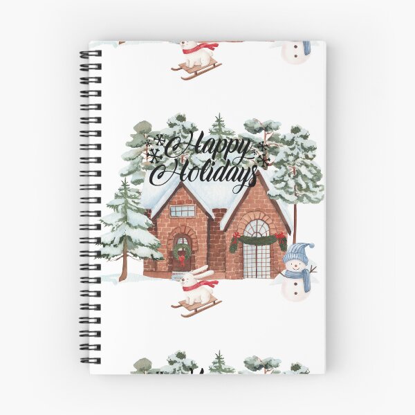 Item preview, Happy Holidays Snowman and Bunny! designed and sold by TidyKitchenInc.