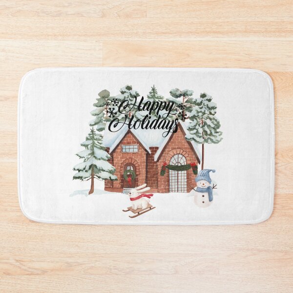 Item preview, Happy Holidays Snowman and Bunny! designed and sold by TidyKitchenInc.