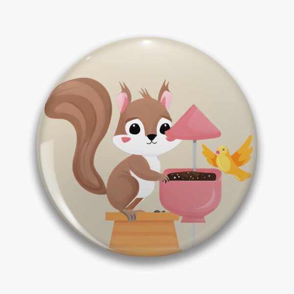 Item preview, Cute Squirrel at the Bird Feeder designed and sold by ColorfulKiddos.