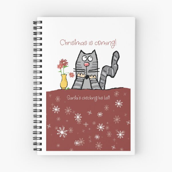 Item preview, Christmas Cat Not on Santa's Nice List designed and sold by sfernleaf.