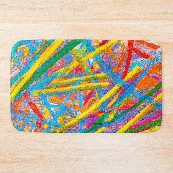 Item preview, Chaotic scribbles of a colorful crayon drawing by dePace' designed and sold by mrpropcake.