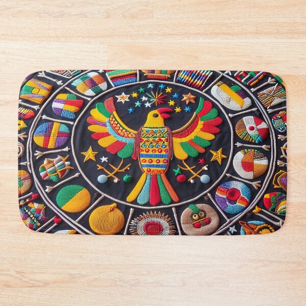 Item preview, Adinkra Symbols Inspired Tapestry Pattern 04 designed and sold by MyEbonyYou.