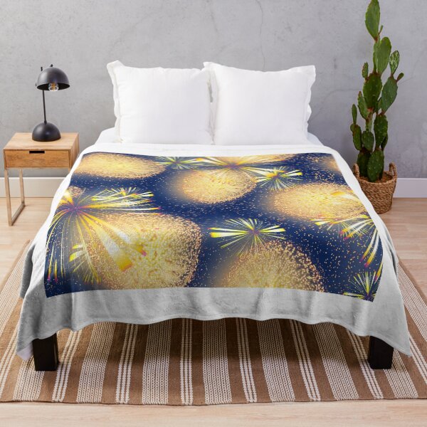 Item preview, big bright explosive fire works in the night sky designed and sold by clearviewstock.