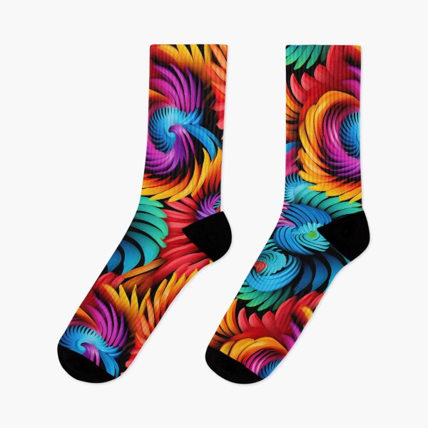 Item preview, Pop Art Neon Spiral Top 4D Illusion Extravaganza designed and sold by polonuim210.