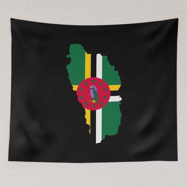 Item preview, Dominica Map designed and sold by feether-store.