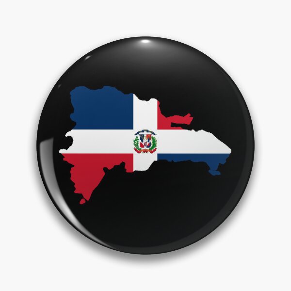 Item preview, Flag map of Dominican Republic designed and sold by feether-store.