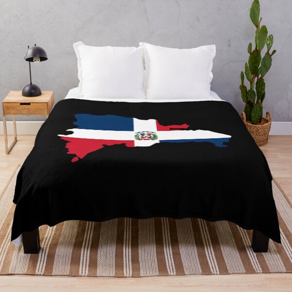 Item preview, Flag map of Dominican Republic designed and sold by feether-store.
