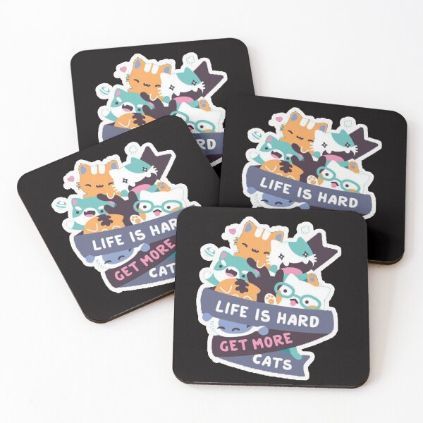 Item preview, life is hard, get more cats designed and sold by Ratatatts.