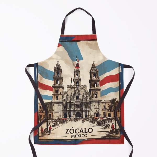Item preview, Zócalo de Mexico Vintage Poster designed and sold by TravelersGems.