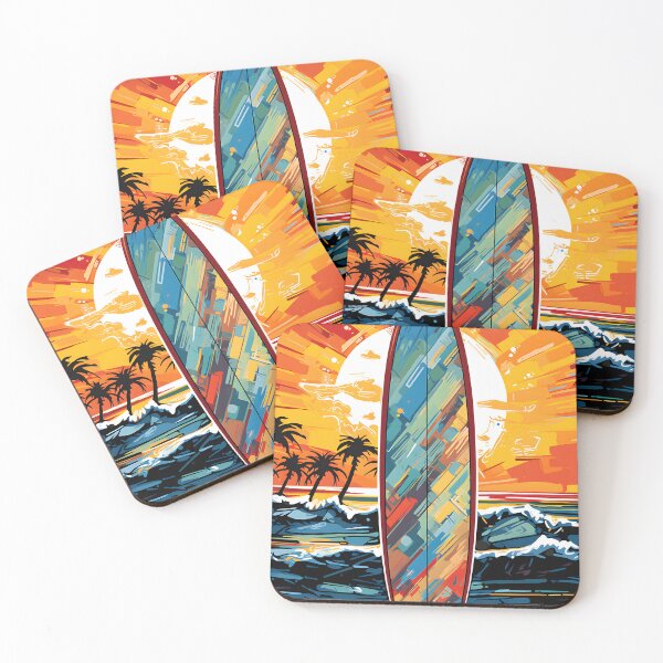Item preview, Surfboard pop art designed and sold by unknown-places.