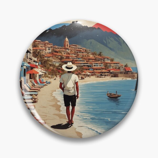 Item preview, Zihuatanejo Mexico Vintage Poster Tourism designed and sold by TravelersGems.