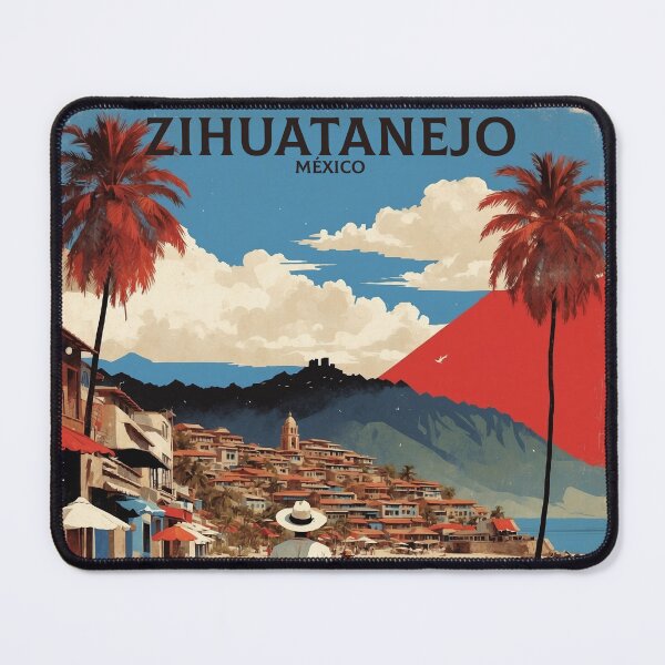 Item preview, Zihuatanejo Mexico Vintage Poster Tourism designed and sold by TravelersGems.