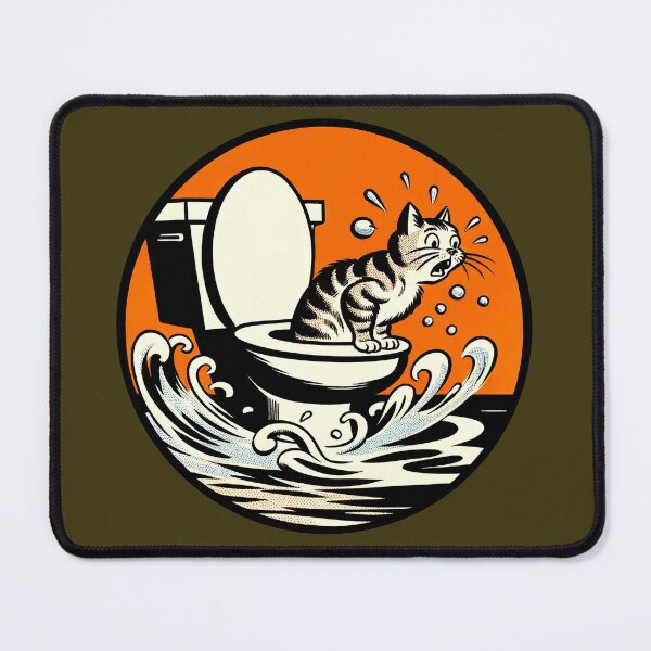 Item preview, Curiosity Flushed the Cat designed and sold by Synth-Art.