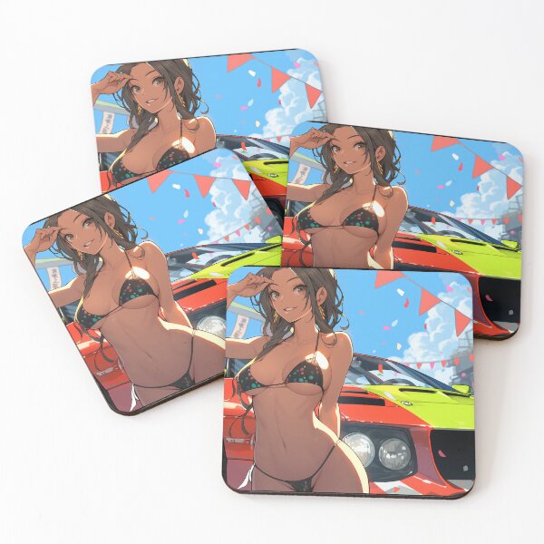 Artikelvorschau, Stock-Car-Anime-Babe entworfen und verkauft von BasedGaijin420.