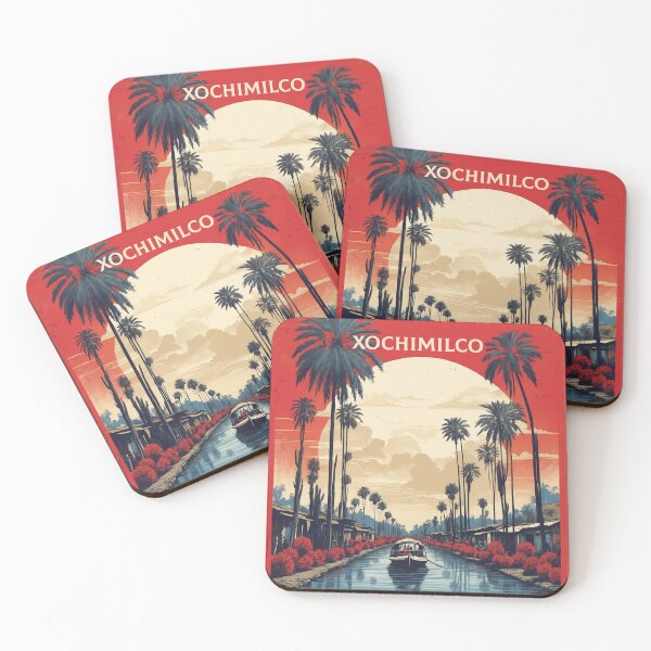 Item preview, Xochimilco Mexico Vintage Poster Tourism designed and sold by TravelersGems.