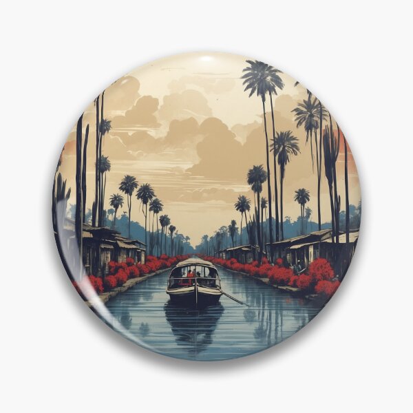 Item preview, Xochimilco Mexico Vintage Poster Tourism designed and sold by TravelersGems.