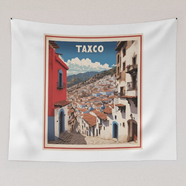 Item preview, Taxco Mexico Vintage Poster Tourism designed and sold by TravelersGems.