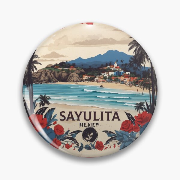 Item preview, Sayulita Vintage Poster designed and sold by TravelersGems.