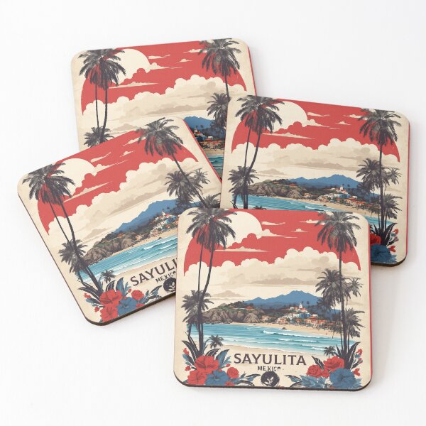 Item preview, Sayulita Vintage Poster designed and sold by TravelersGems.