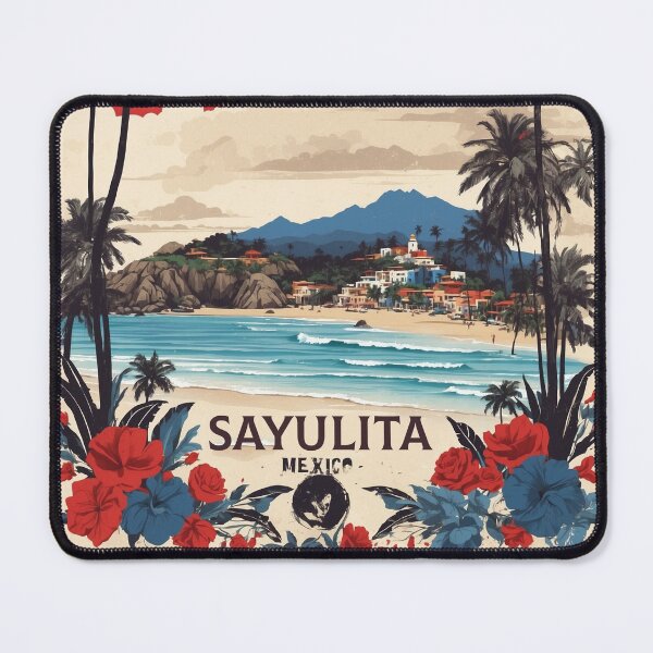Item preview, Sayulita Vintage Poster designed and sold by TravelersGems.