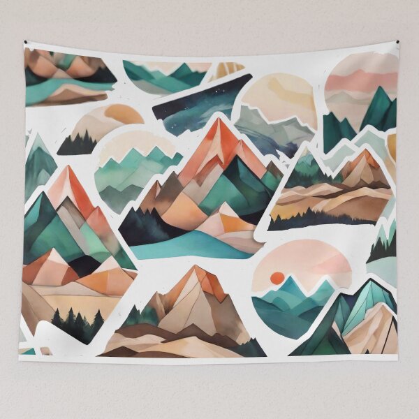 Item preview, Abstract Wilderness Vistas: Imaginative Landscape Art (238) designed and sold by WASjourney.