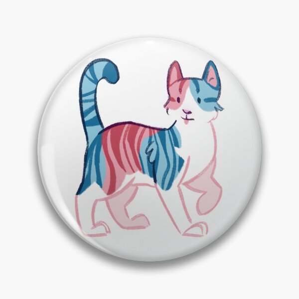 Item preview, Transgender Pride Cat designed and sold by Nakari Speardane.