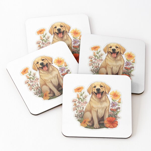 Item preview, Golden Bloom - Cartoon Labrador Portrait designed and sold by PureGlee.