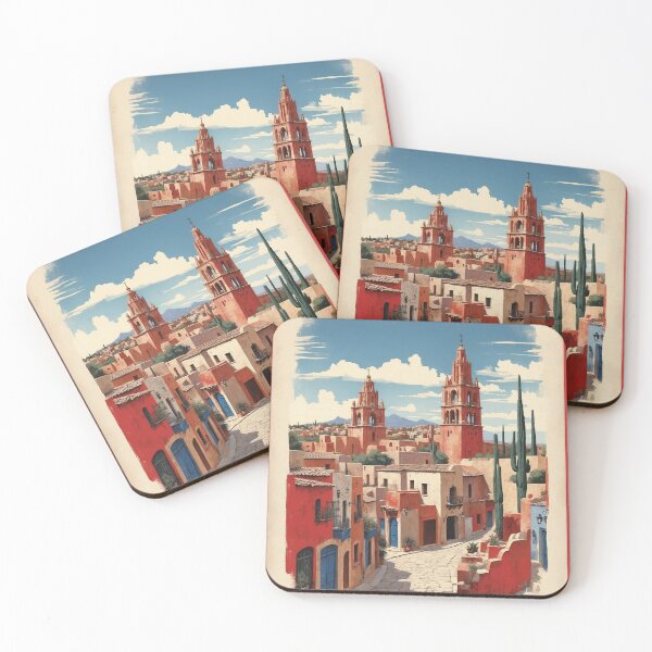 Item preview, San Miguel Allende Mexico Vintage Poster Tourism designed and sold by TravelersGems.