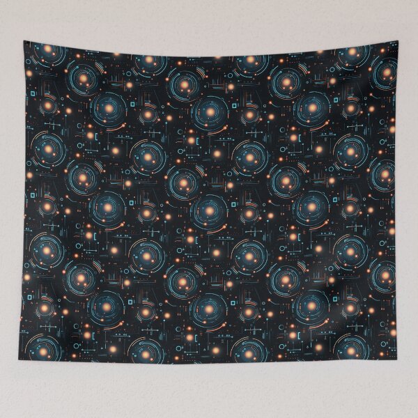Item preview, Neonic Robotic pattern designed and sold by Sp3ctrumOfColor.