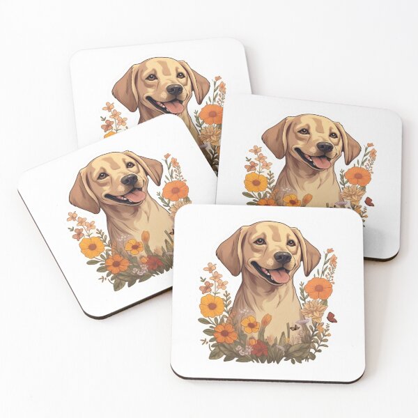 Item preview, Golden Bloom - Cartoon Labrador Portrait designed and sold by PureGlee.