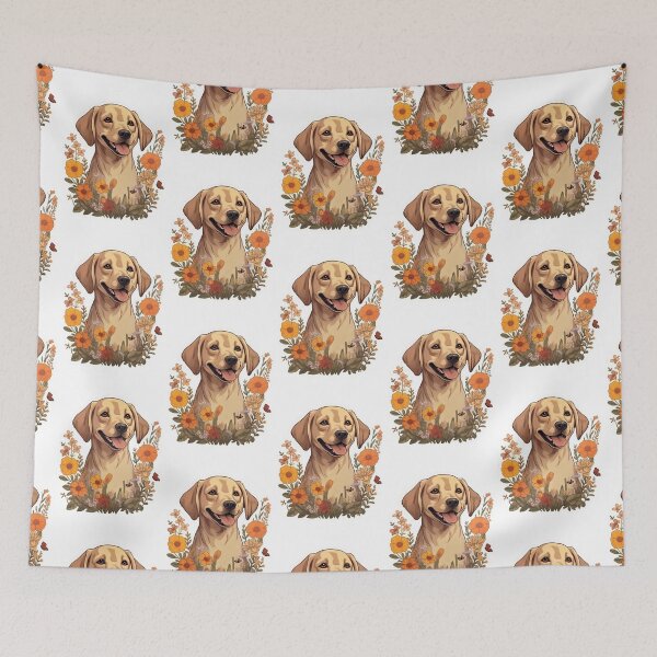 Item preview, Golden Bloom - Cartoon Labrador Portrait designed and sold by PureGlee.