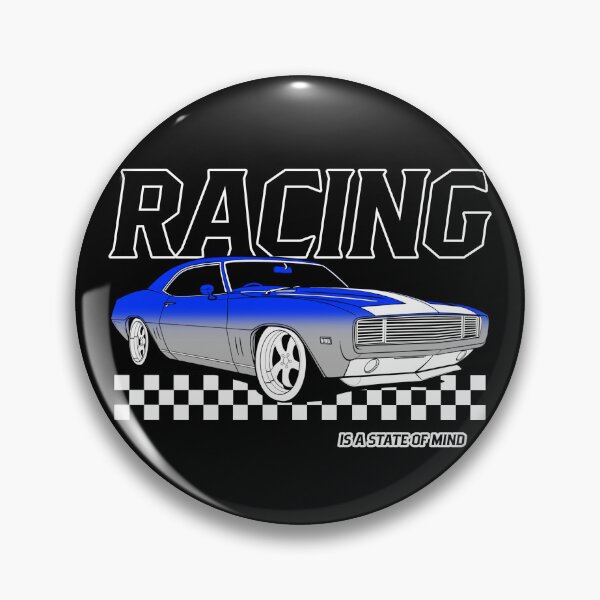 Item preview, Racing Is A State Of Mind Funny Checkered Flag Fast Cars Speed Motorsports Street Racing Classic Cars designed and sold by CarantinedChaos.