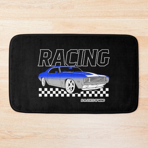 Item preview, Racing Is A State Of Mind Funny Checkered Flag Fast Cars Speed Motorsports Street Racing Classic Cars designed and sold by CarantinedChaos.