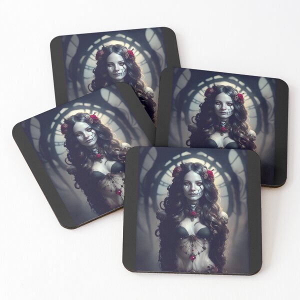 Item preview, Elegant gorgeous La Calavera Catrina, Lady of the afterlife, the Elegant Skull designed and sold by Fantasymachine.